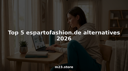 Woman browsing sustainable fashion alternatives online