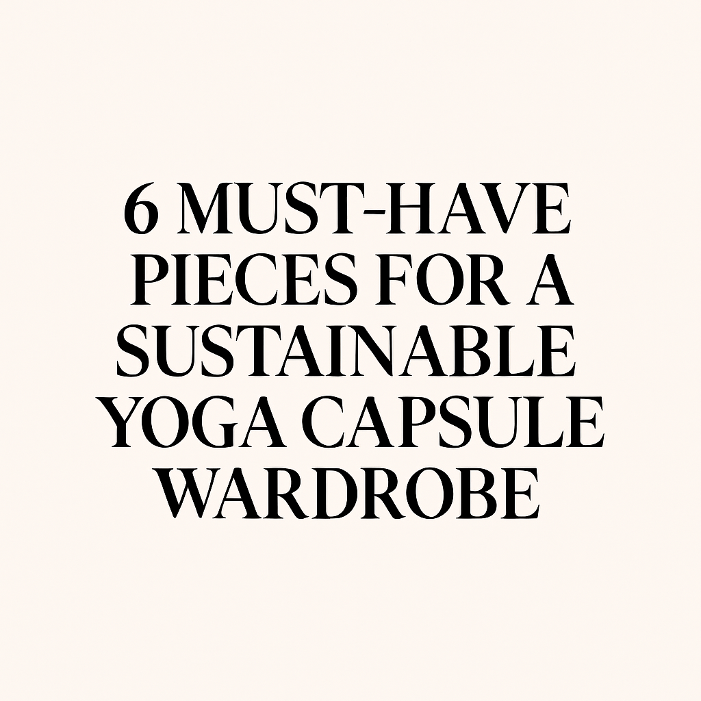 6 Must-Have Pieces for a Sustainable Yoga Capsule Wardrobe